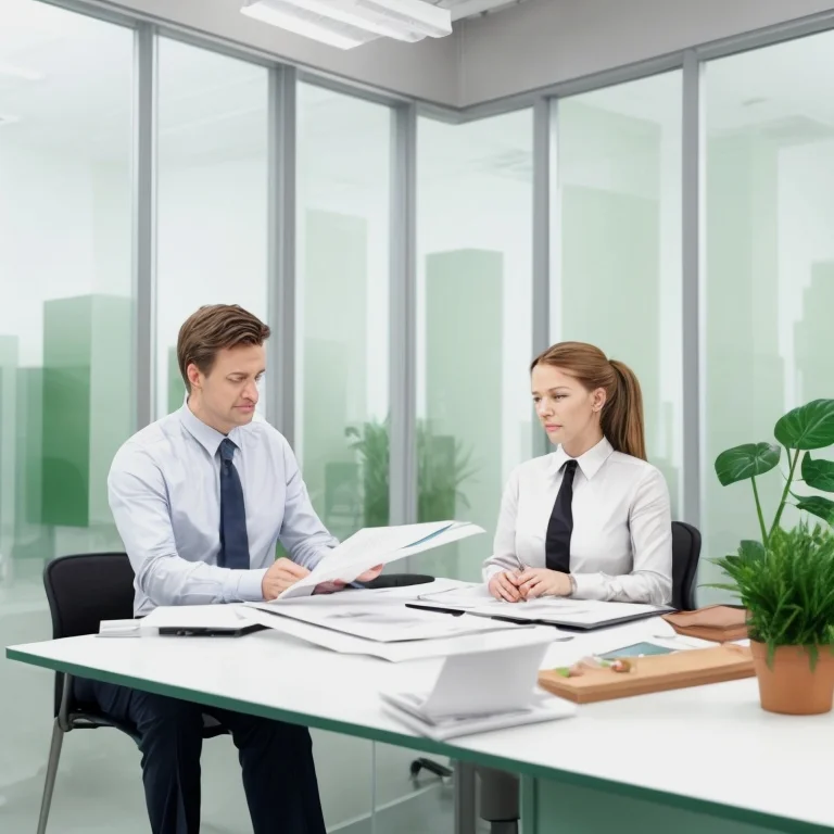 Team collaborating over strategic plan